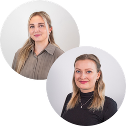 Simona Kovářová a Tereza Hudecová